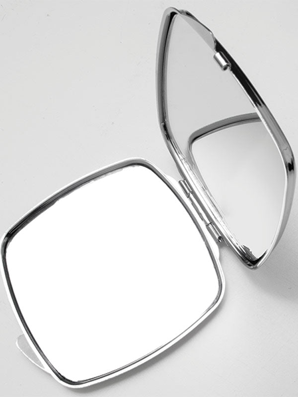 Square Compact Mirror Inside View
