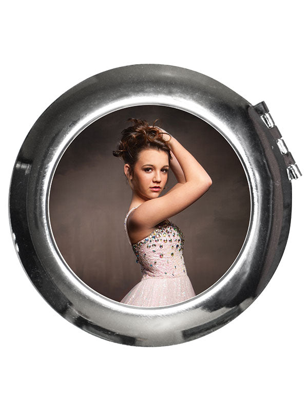 Custom Printed Compact Mirror Round