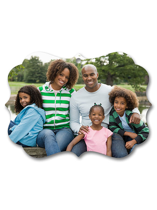 Personalized Photo Ornament - Metal