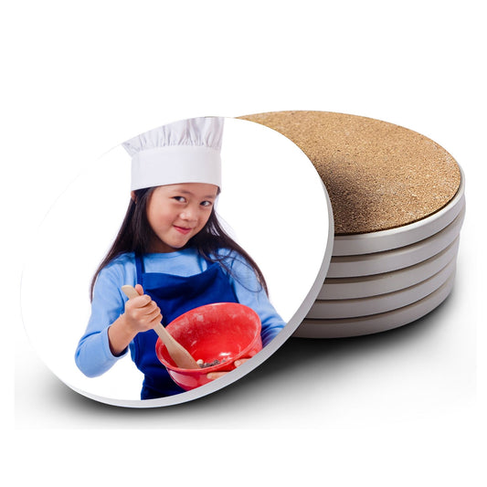 photo on ceramic coaster