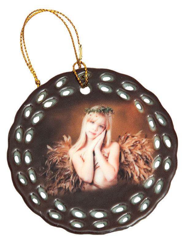 Porcelain Photo Ornament Wreath